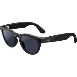 Ray-Ban - Meta Headliner Low Bridge Fit (Gen 2) - Shiny Black, Transitions® Sapphire lenses